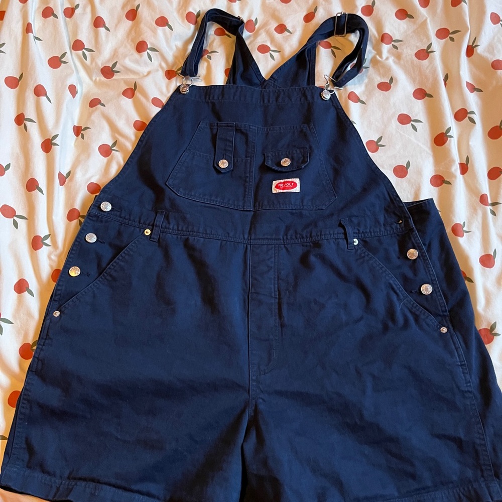 Size 20/22 Navy Blue Shortalls